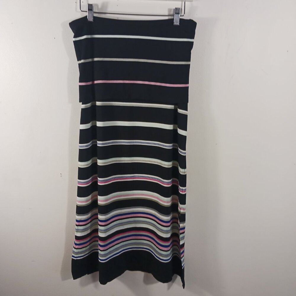 White House Black Market Striped Convertible Maxi Midi Tube Dress / Skirt SZ MED - Picture 9 of 15